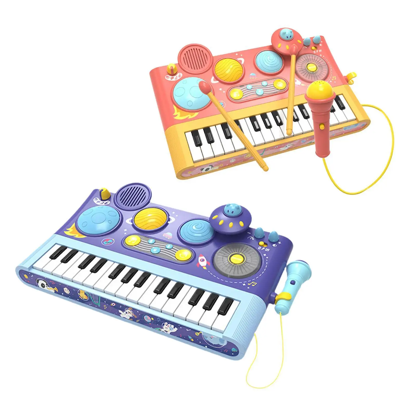 Piano Preschool Toy Percussion Instrument Piano Keyboard Toy with A Microphone Musical Learning Toy for Easter Christmas Kids
Piano Preschool Toy Percussion Instrument Piano Keyboard Toy with A Microphone Musical Learning Toy for Easter Christmas Kids