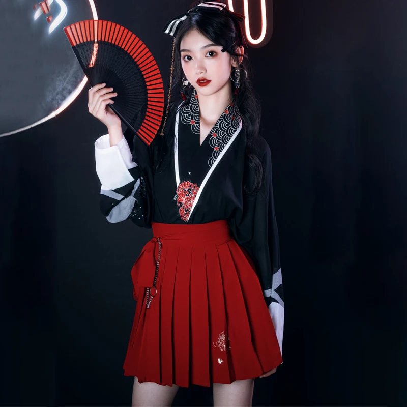 Women Short Skirt Super Fairy Tang Dynasty Hanfu Female Chinese Ancient Original Costume Embroidered Princess Dance Dress
Women Short Skirt Super Fairy Tang Dynasty Hanfu Female Chinese Ancient Original Costume Embroidered Princess Dance Dress
