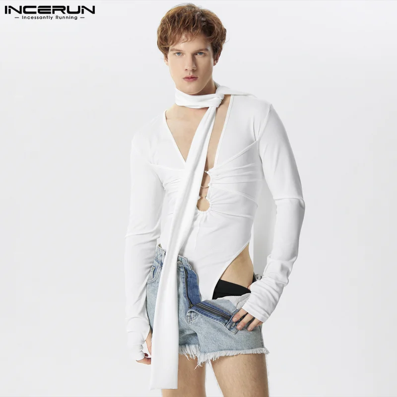 INCERUN 2024 Sexy Homewear Men's Fashion U-shaped Buckle Design Jumpsuits Casual Solid Simple Male Long Sleeved Bodysuits S-3XL
INCERUN 2024 Sexy Homewear Men's Fashion U-shaped Buckle Design Jumpsuits Casual Solid Simple Male Long Sleeved Bodysuits S-3XL