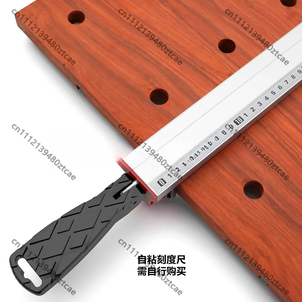 Woodworking Cutting Machine Backer Plate, Saw Platform Fixed Guide Ruler with Large Plate Clip, Precision Positioning Auxiliary