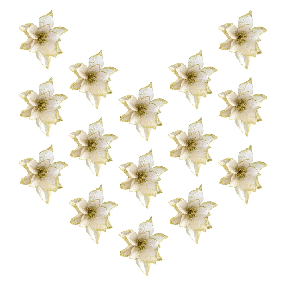 15pcs Christmas Decor Artificial Xmas Tree Flowers Simulation Lifelike Flower For Party Decoration Vivid Flower Prop 
15pcs Christmas Decor Artificial Xmas Tree Flowers Simulation Lifelike Flower For Party Decoration Vivid Flower Prop