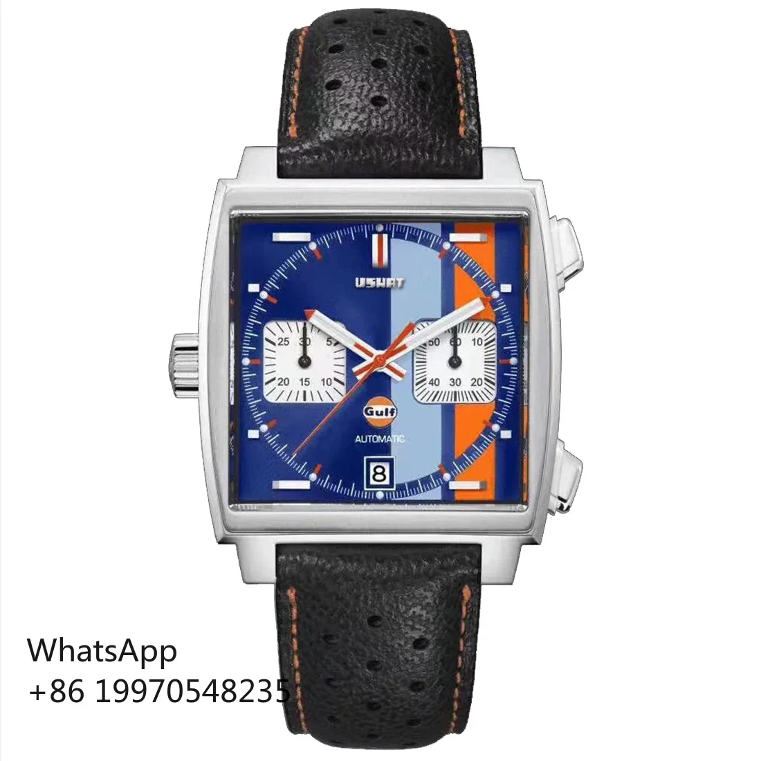 Luxury Brand Classic Men's Chronograph Quartz Wrist Watch Leather Blue Strap Waterproof Luminous Functional Male Sport Gulf
Luxury Brand Classic Men's Chronograph Quartz Wrist Watch Leather Blue Strap Waterproof Luminous Functional Male Sport Gulf