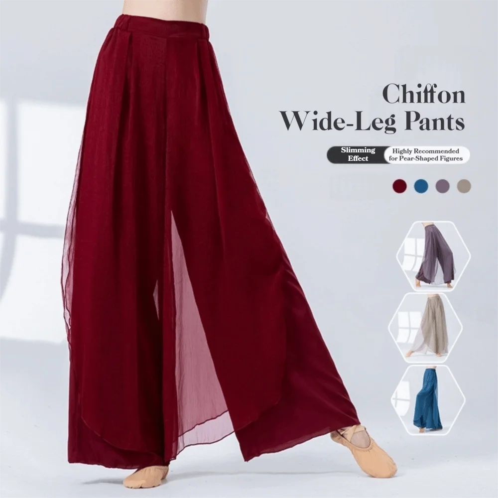 Wide-Leg Classical Dance Pant 2 Layer Loose Fit Performance Costumes Flowing Chiffon Modern Practice Trouser
Wide-Leg Classical Dance Pant 2 Layer Loose Fit Performance Costumes Flowing Chiffon Modern Practice Trouser