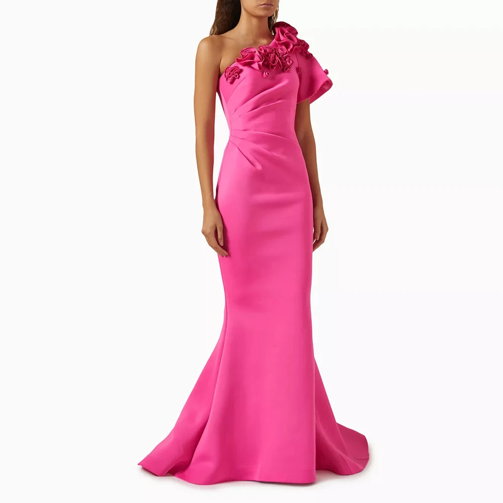 Serendipity Long Evening Dress فساتين سهرة Elegant One-Shoulder Crepe 3D Flowers Mermaid Cocktail Gown For Women Customized
Serendipity Long Evening Dress فساتين سهرة Elegant One-Shoulder Crepe 3D Flowers Mermaid Cocktail Gown For Women Customized
