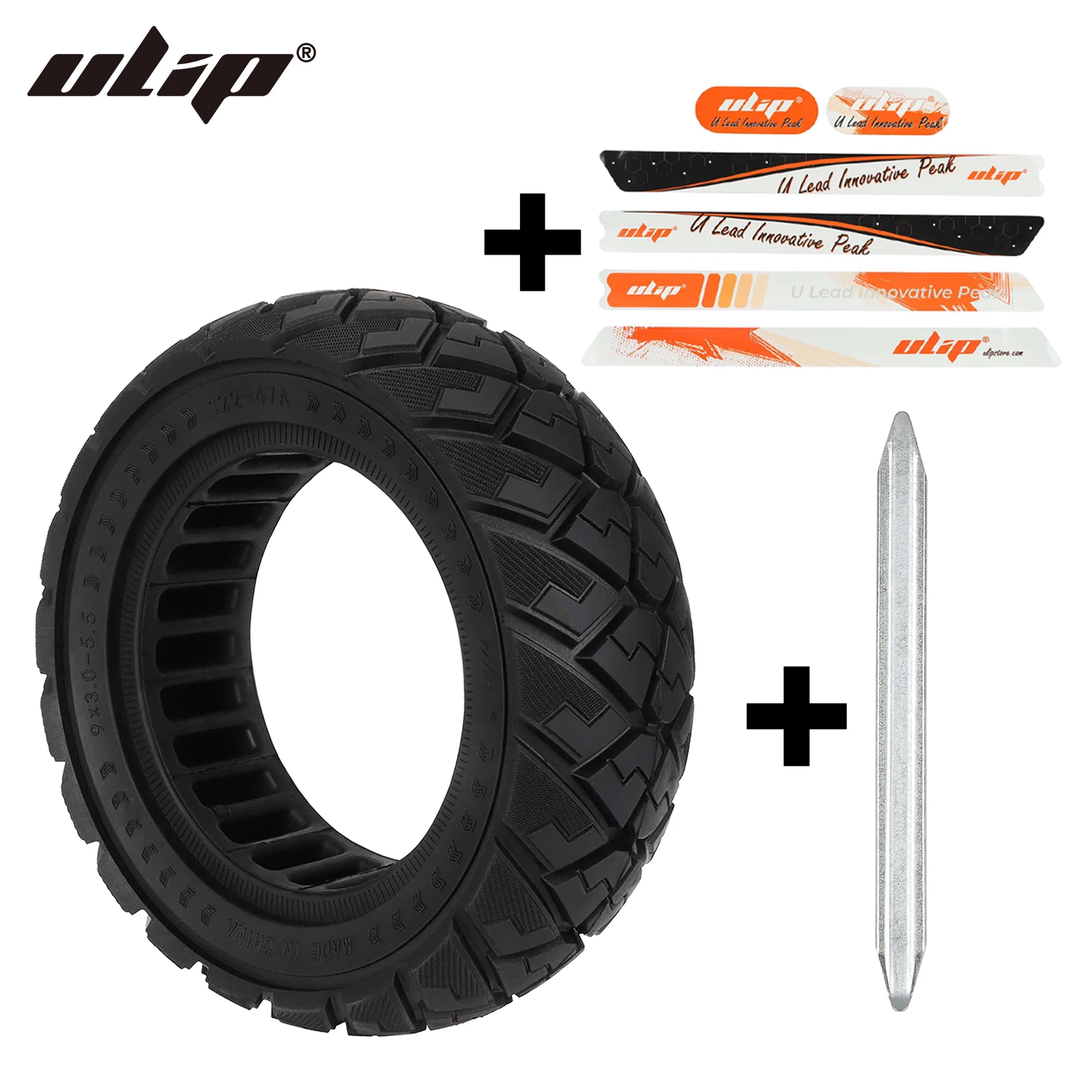 ULIP 9x3.0-5.5 Solid Tire for Kukirin G2 Pro 2024 Electric Scooter Off-road Tubeless Puncture Proof Tire Tool & ULIP Sticker Kit
ULIP 9x3.0-5.5 Solid Tire for Kukirin G2 Pro 2024 Electric Scooter Off-road Tubeless Puncture Proof Tire Tool & ULIP Sticker Kit