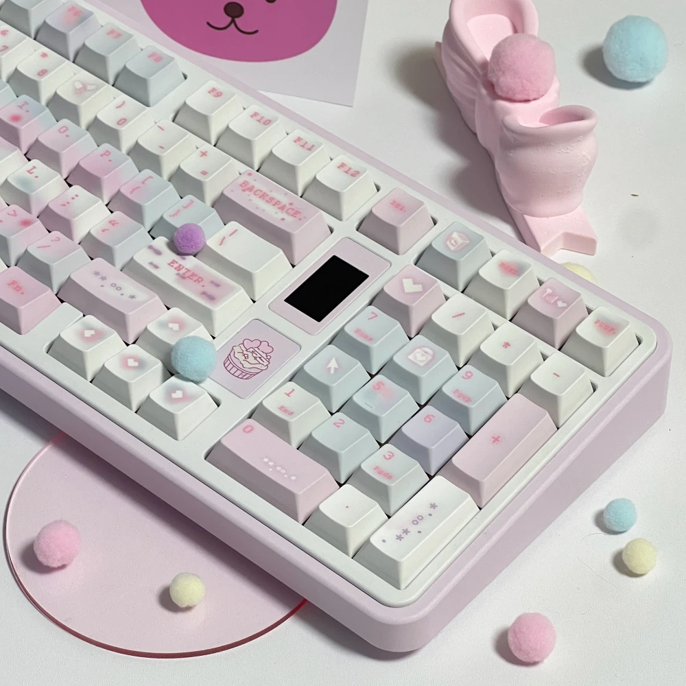 Тема Dream Echo, колпачки для клавиш с вишневым профилем, PBT, термосублимация, синие, розовые, фэнтезийные колпачки для механической клавиатуры, подарки для девочек
Тема Dream Echo, колпачки для клавиш с вишневым профилем, PBT, термосублимация, синие, розовые, фэнтезийные колпачки для механической клавиатуры, подарки для девочек