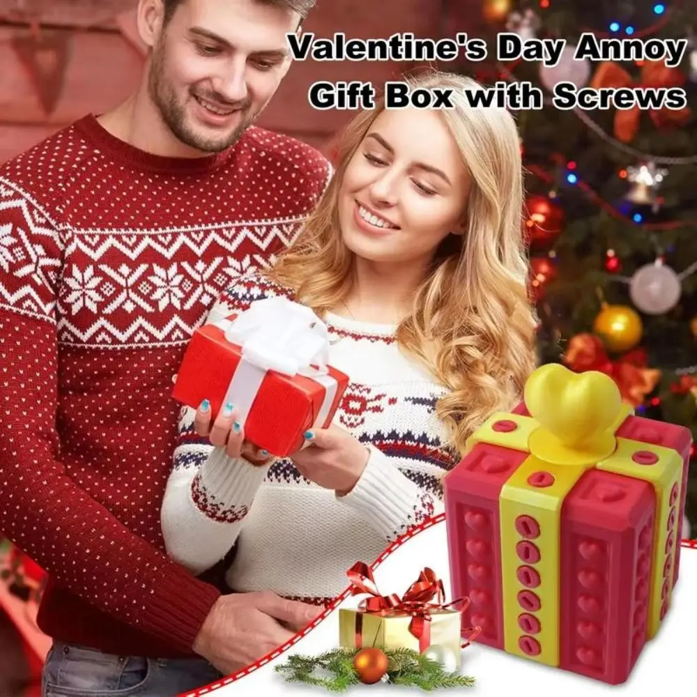 Love Square Prank Screw Gift Box Unlocked Spoof 3D Printed Gift Box Puzzle Ornament Annoying Heart Gift Box Adult Prank
Love Square Prank Screw Gift Box Unlocked Spoof 3D Printed Gift Box Puzzle Ornament Annoying Heart Gift Box Adult Prank
