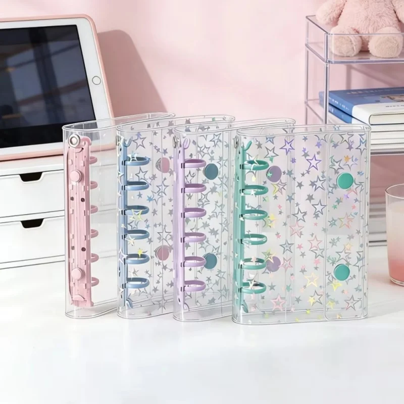 A7 Budget Binder Cover Clear Glitter PVC Binder Refillable Notebook for Photos Pictures Albums Organizer Planner Folder
A7 Budget Binder Cover Clear Glitter PVC Binder Refillable Notebook for Photos Pictures Albums Organizer Planner Folder