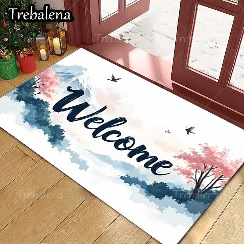 1pc Welcome Door Mat Welcome Mat with Scenic Landscape and Birds Design for Home Entryway
1pc Welcome Door Mat Welcome Mat with Scenic Landscape and Birds Design for Home Entryway