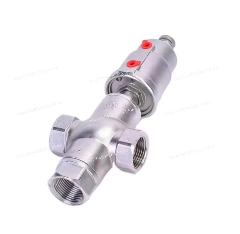 Pneumatic 3-way angle seat piston stop shut-off valve
Pneumatic 3-way angle seat piston stop shut-off valve