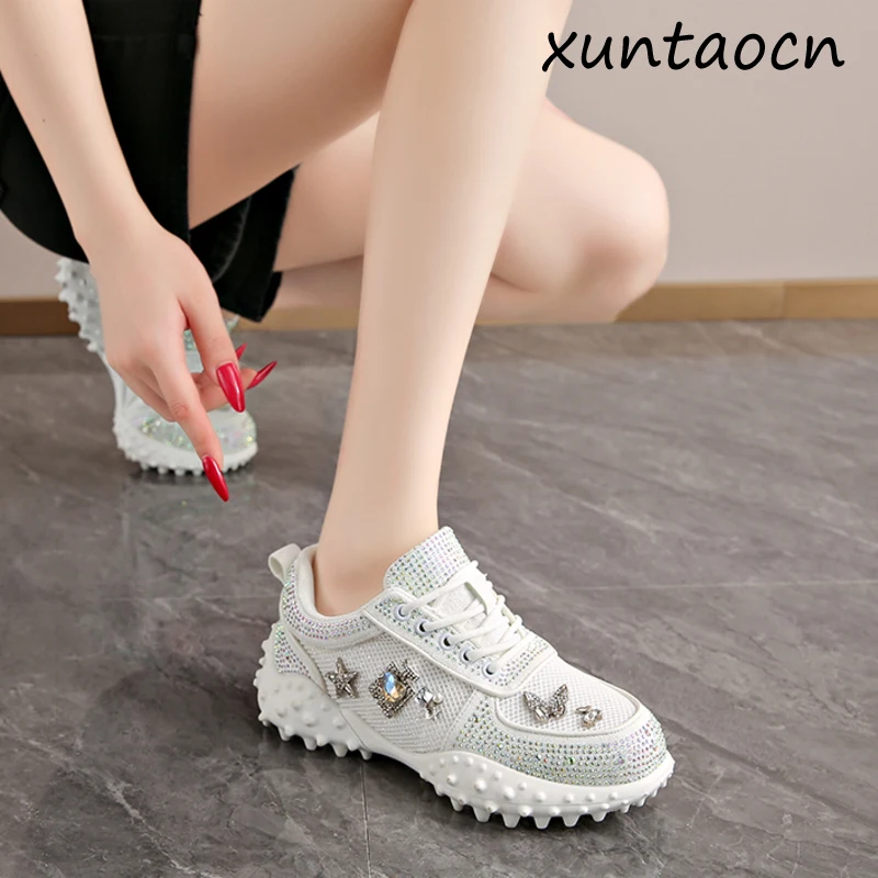 Womens Luxury Sneakers Rhinestone Casual Shoes Women Outdoor Platform Designer Running Shoes Mesh Breathable Female Sports Shoes
Womens Luxury Sneakers Rhinestone Casual Shoes Women Outdoor Platform Designer Running Shoes Mesh Breathable Female Sports Shoes