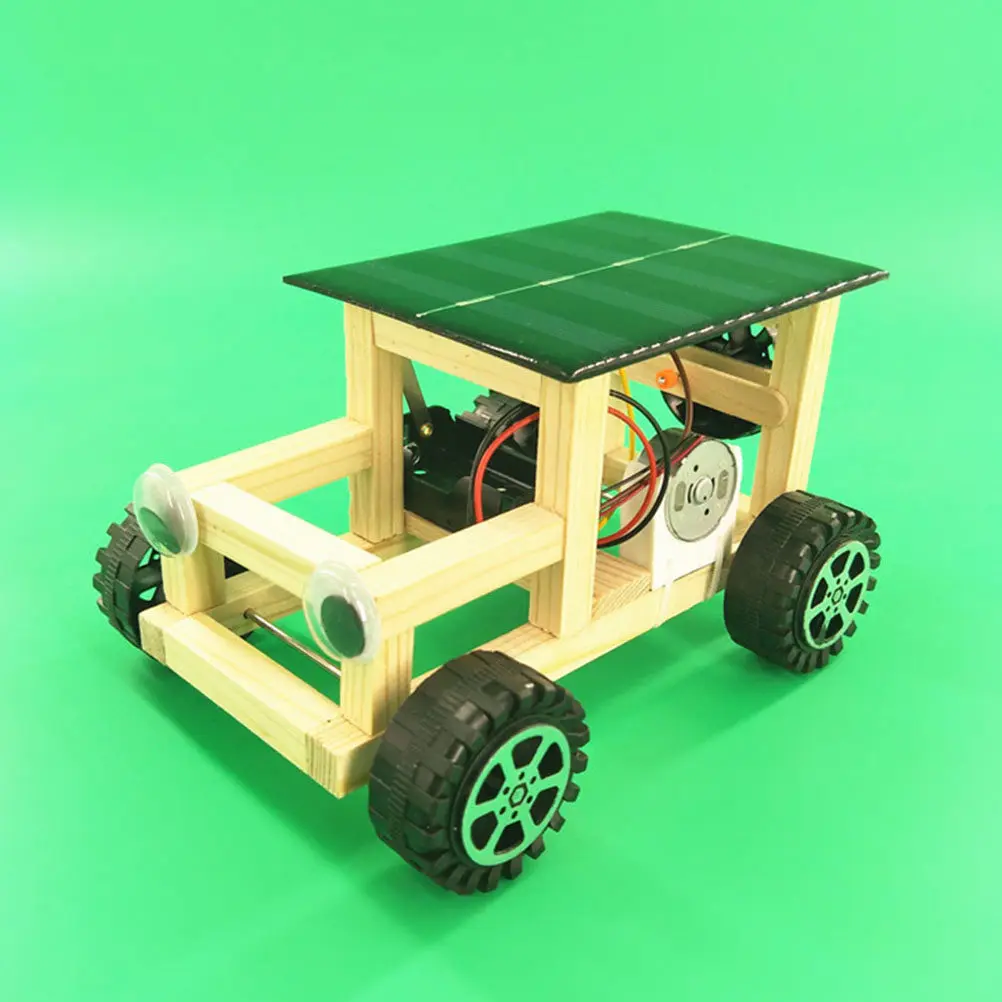 Solar Car Wooden DIY Assembly Kit Educational Scientific Creative Intelligence Teaching Science Technology Experiment for Kids
Solar Car Wooden DIY Assembly Kit Educational Scientific Creative Intelligence Teaching Science Technology Experiment for Kids
