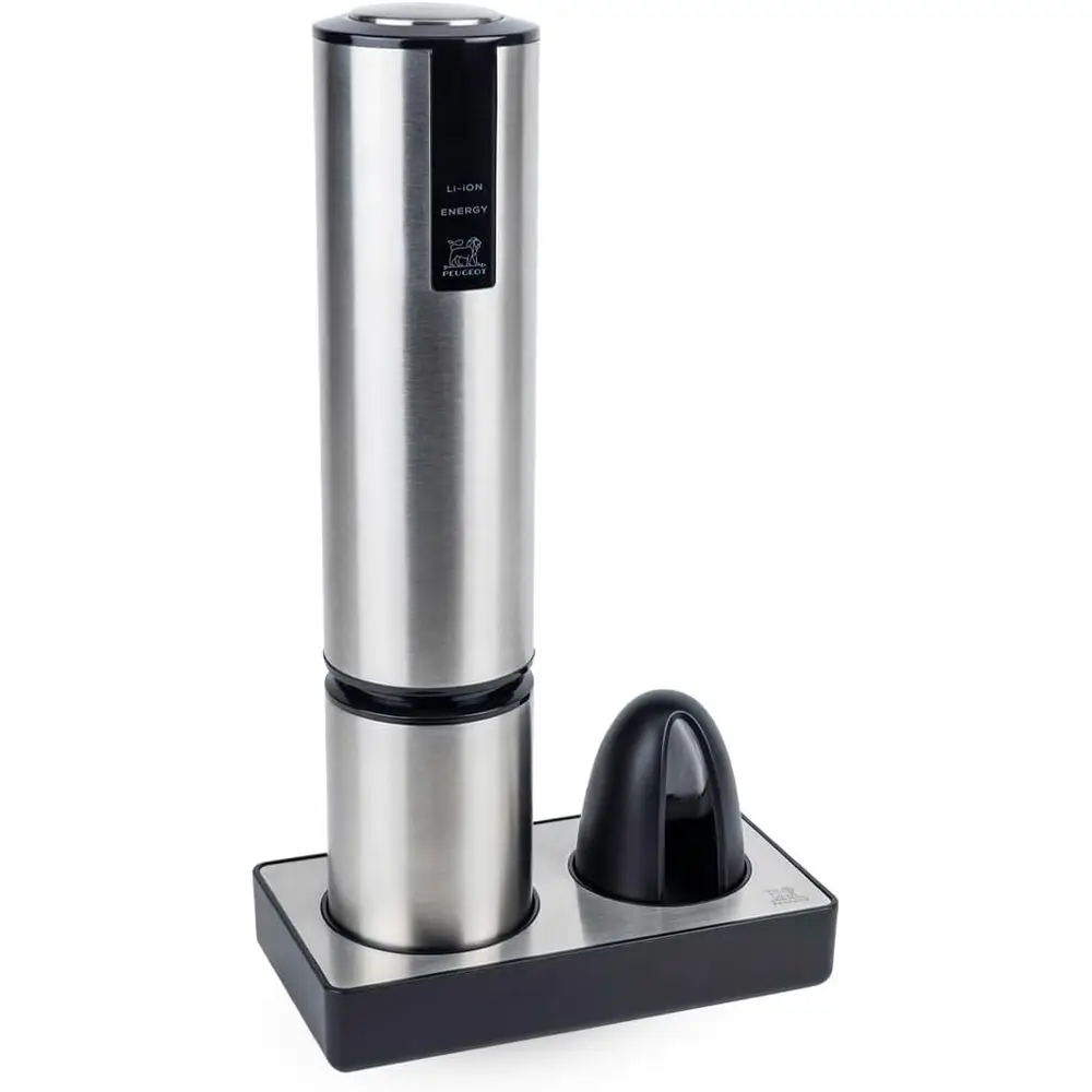 Rechargeable Electric Corkscrew with Oil Cutter, Stainless Steel
Rechargeable Electric Corkscrew with Oil Cutter, Stainless Steel