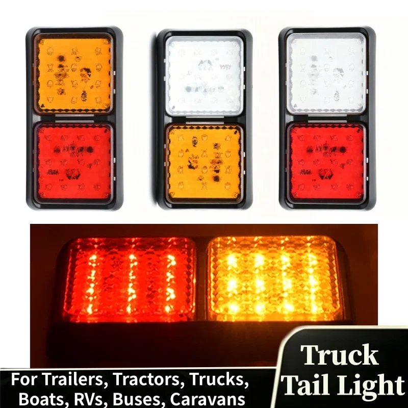 2Pcs 24LED Rear Tail Lights Lamps 12V-30V Waterproof Tailight Warning Parts For Tractors, Trucks, Boats, RVs, Buses, Caravans
2Pcs 24LED Rear Tail Lights Lamps 12V-30V Waterproof Tailight Warning Parts For Tractors, Trucks, Boats, RVs, Buses, Caravans