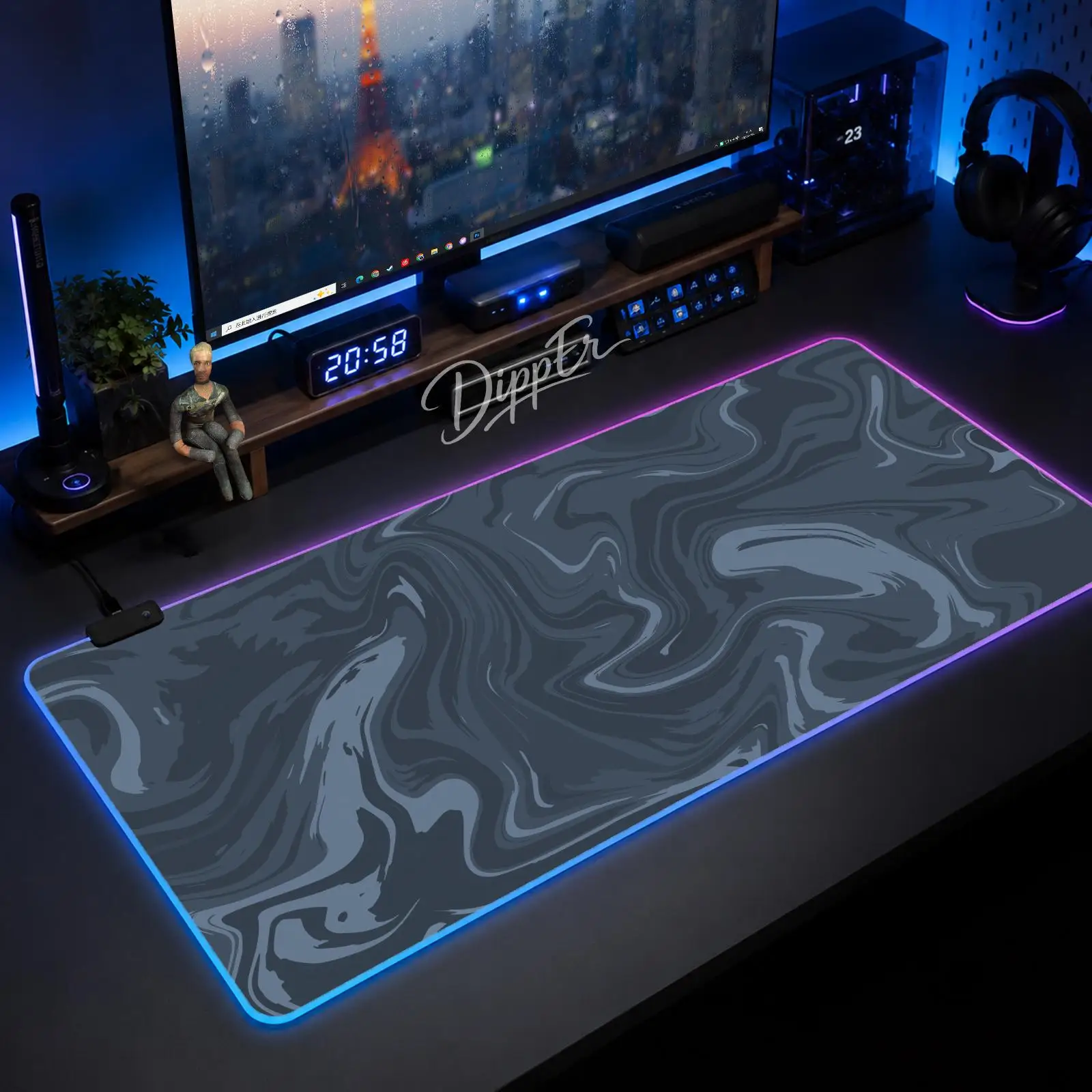Game Strata Liquid Mouse Pad Gaming Anime Mouse Pad XXL RGB Desk Mats LED Table Pads Backlit Rubber Desktop
Game Strata Liquid Mouse Pad Gaming Anime Mouse Pad XXL RGB Desk Mats LED Table Pads Backlit Rubber Desktop