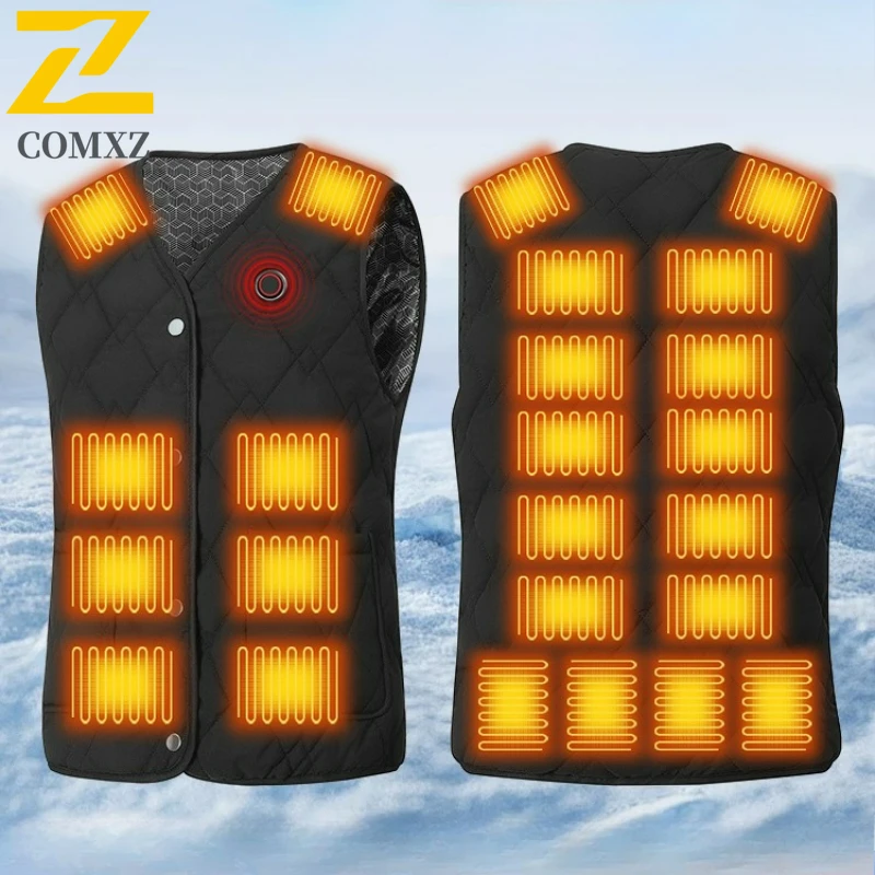 COMXZ 24-зонный жилет с подогревом, мужская USB инфракрасная термокуртка, умная одежда с подогревом, новое зимнее морозостойкое толстое пальто без рукавов
COMXZ 24-зонный жилет с подогревом, мужская USB инфракрасная термокуртка, умная одежда с подогревом, новое зимнее морозостойкое толстое пальто без рукавов