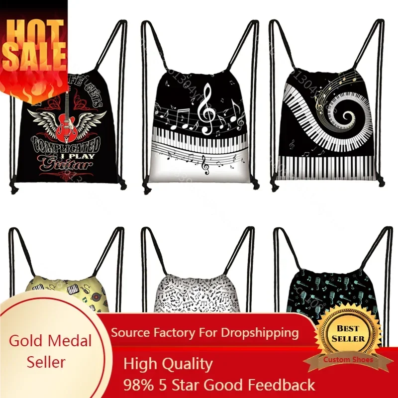 Piano / Guitar / Musical Notes Drawstring Bag Women Backpack Teenager Boys Girls Storage Bag Kids Bookbag Ladies Travel Bag
Piano / Guitar / Musical Notes Drawstring Bag Women Backpack Teenager Boys Girls Storage Bag Kids Bookbag Ladies Travel Bag