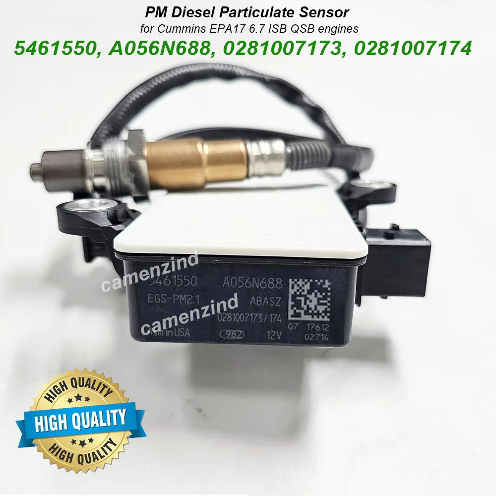 5461550 A056N688 0281007173 0281007174 5461550RX PM Diesel Particulate Matter Sensor for Cummins EPA17 6.7 ISB QSB engines
5461550 A056N688 0281007173 0281007174 5461550RX PM Diesel Particulate Matter Sensor for Cummins EPA17 6.7 ISB QSB engines