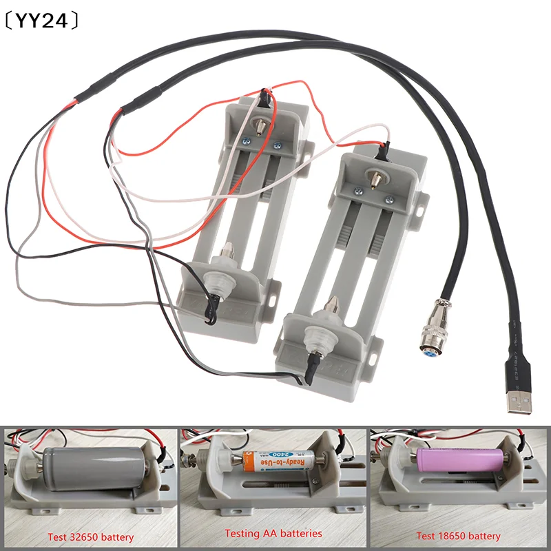 Cylindrical Battery Test Holder Compatible For 18650 26650 32650 YR1030 USB/YR1035 Aviation Plug Accessories〔YY24〕
Cylindrical Battery Test Holder Compatible For 18650 26650 32650 YR1030 USB/YR1035 Aviation Plug Accessories〔YY24〕
