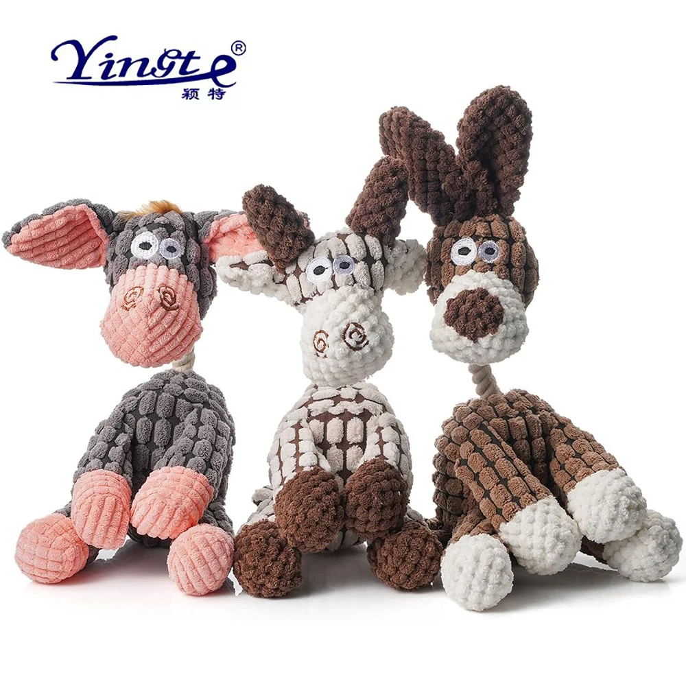 Plush Dog Toy Cartoon Animal Dog Chew Toy Lovely Soft Cleaning Teeth Creaking Interactive Play Cat/Dog Indoor Training Supplies
Plush Dog Toy Cartoon Animal Dog Chew Toy Lovely Soft Cleaning Teeth Creaking Interactive Play Cat/Dog Indoor Training Supplies