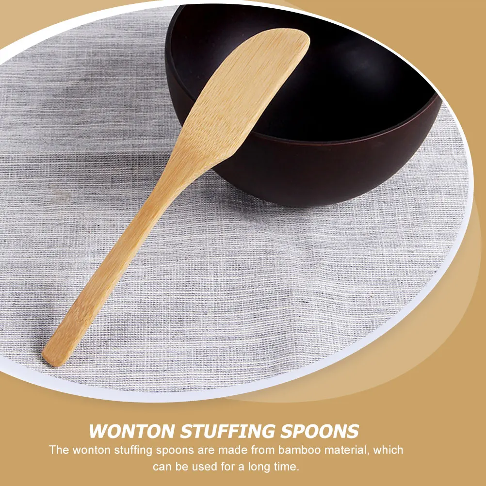 12Pcs Bamboo Dumpling Stuffing Spoons Smooth Surface Kitchen Supplies Wonton Filling Tools Dumpling Making Scoops Butter
12Pcs Bamboo Dumpling Stuffing Spoons Smooth Surface Kitchen Supplies Wonton Filling Tools Dumpling Making Scoops Butter
