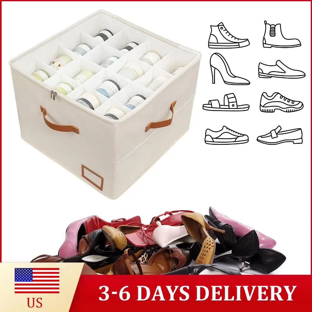 Контейнеры для хранения обуви Shoe Cubby, вместимостью до 16 пар, с боковым сетчатым карманом и прозрачной крышкой, 3 усиленные ручки, для домашнего гардероба
Контейнеры для хранения обуви Shoe Cubby, вместимостью до 16 пар, с боковым сетчатым карманом и прозрачной крышкой, 3 усиленные ручки, для домашнего гардероба