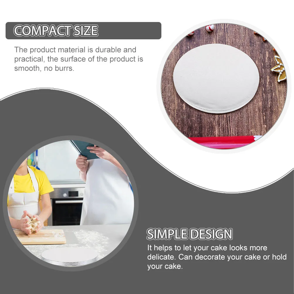 2 Pcs Cake Mover Aluminum Foil Drum Base Board Plate with Lid Mini Boards Utensils
2 Pcs Cake Mover Aluminum Foil Drum Base Board Plate with Lid Mini Boards Utensils