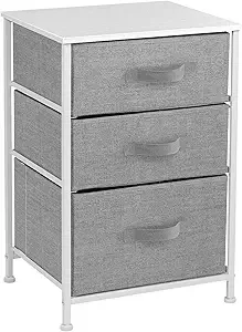 Nightstand with 3 Ders - Bede urniture End Table Night Stand with Steel e, Wood Top & Easy Pull abric Bins - Small Drer & Chest
Nightstand with 3 Ders - Bede urniture End Table Night Stand with Steel e, Wood Top & Easy Pull abric Bins - Small Drer & Chest