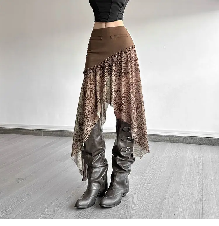 Skirts Mini Women 2000S Distressed Denim Raw-Edge Ripped Cargo Pockets Patchwork Asymmetric Streetwear Punk Gothic Grunge Faded
Skirts Mini Women 2000S Distressed Denim Raw-Edge Ripped Cargo Pockets Patchwork Asymmetric Streetwear Punk Gothic Grunge Faded