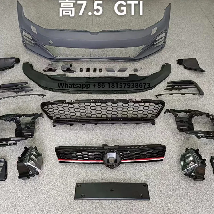 Wholesale Price Car Body Kits Bumpers Assembly Auto Front Bumper Kit for VW Golf 7.5 GTI
Wholesale Price Car Body Kits Bumpers Assembly Auto Front Bumper Kit for VW Golf 7.5 GTI
