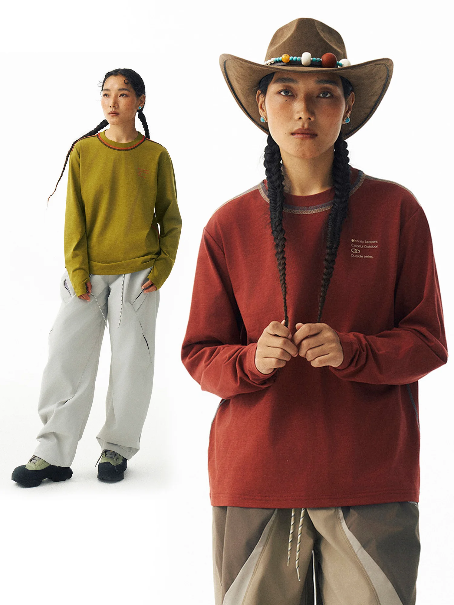 Женская футболка WooYe Dopane из бамбукового хлопка с длинным рукавом, дышащая, с защитой от запаха, в стиле колор-блок, с дизайном Hassel Line
Женская футболка WooYe Dopane из бамбукового хлопка с длинным рукавом, дышащая, с защитой от запаха, в стиле колор-блок, с дизайном Hassel Line