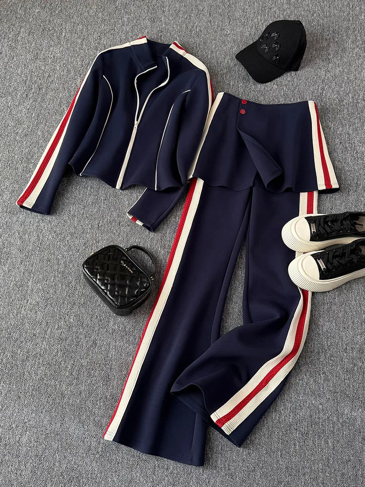 Trendy Casual Sportswear Set Women's Slimming High Waist Bell Bottom Pants And Open Cardigan Top Two Piece Spring Outfit
Trendy Casual Sportswear Set Women's Slimming High Waist Bell Bottom Pants And Open Cardigan Top Two Piece Spring Outfit