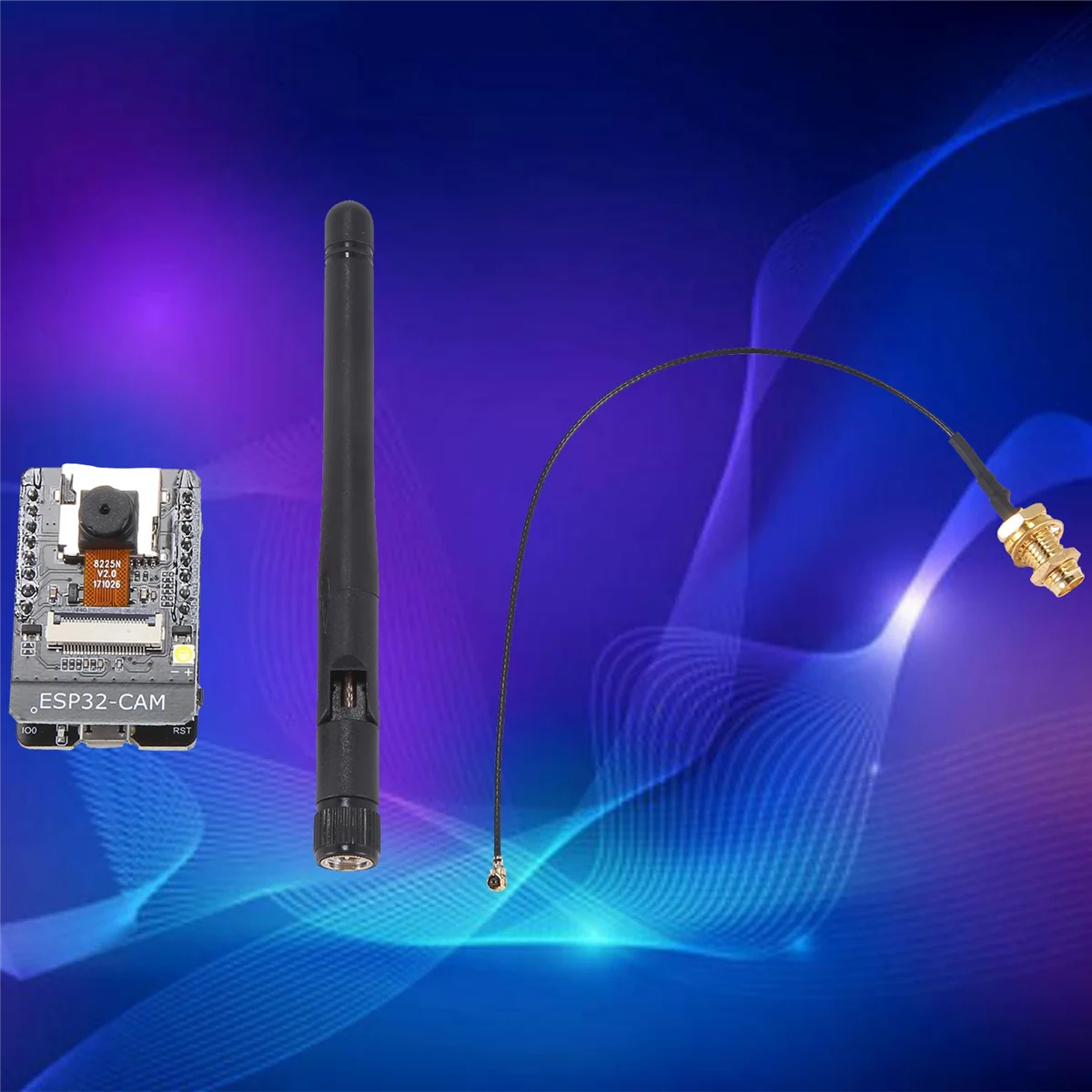 Лидер продаж, комплект модуля Wi-Fi Bluetooth ESP32, последовательный порт для веб-камеры Wi-Fi, макетная плата ESP32-CAM с модулем антенны
Лидер продаж, комплект модуля Wi-Fi Bluetooth ESP32, последовательный порт для веб-камеры Wi-Fi, макетная плата ESP32-CAM с модулем антенны