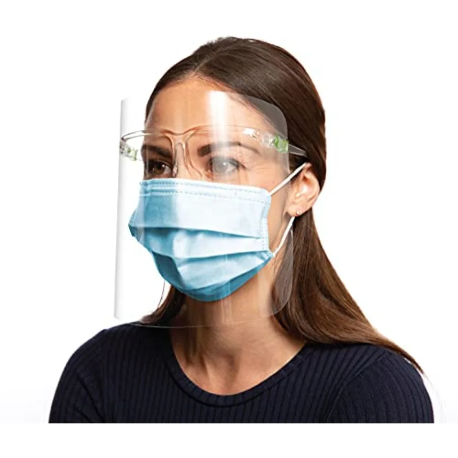 Pure Protection Anti-Fog Face Shields 10-pack Comfort With Full Face Protection
Pure Protection Anti-Fog Face Shields 10-pack Comfort With Full Face Protection