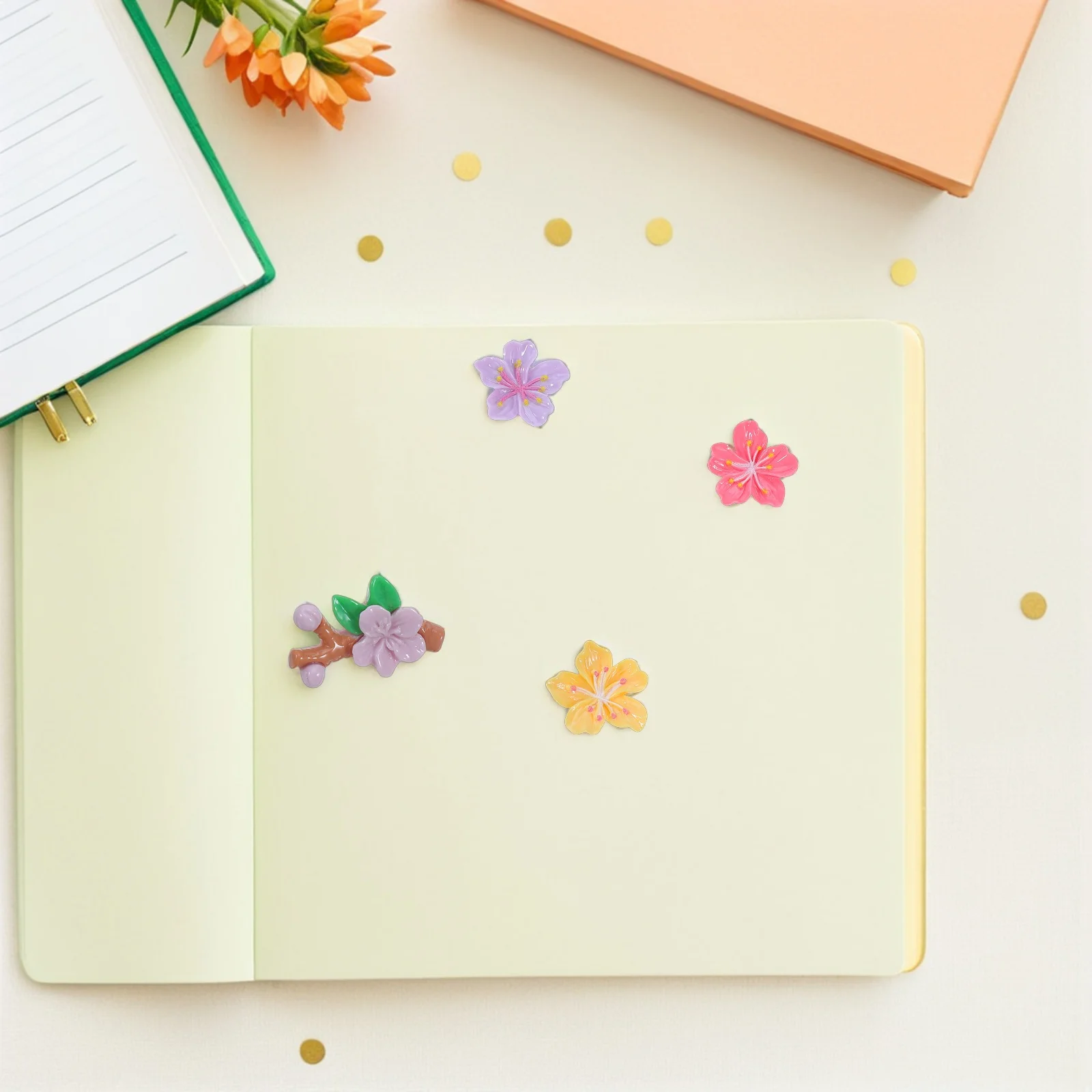 30Pcs Peach Blossom Push Pins Cute Flower Thumb Tacks Decorative Pushpins for Bulletin Board Office School Map Marking
30Pcs Peach Blossom Push Pins Cute Flower Thumb Tacks Decorative Pushpins for Bulletin Board Office School Map Marking