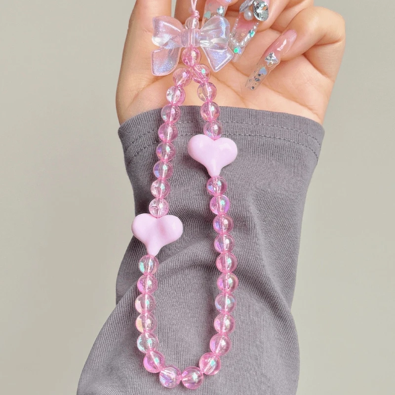Cute Heart Beaded Bracelet Acrylic Colorful Bowknot Heart Butterfly Sweet Pearl Mobile Phone Shell Accessories Anti-Lost Chain
Cute Heart Beaded Bracelet Acrylic Colorful Bowknot Heart Butterfly Sweet Pearl Mobile Phone Shell Accessories Anti-Lost Chain