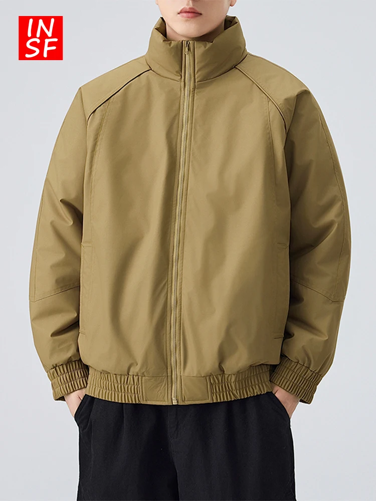 Pure Color Stand Collar Jaet Men's Casual Outerwear Zipper Loose Daily Commuting Outdoor Polyester Fiber Warmth
Pure Color Stand Collar Jaet Men's Casual Outerwear Zipper Loose Daily Commuting Outdoor Polyester Fiber Warmth