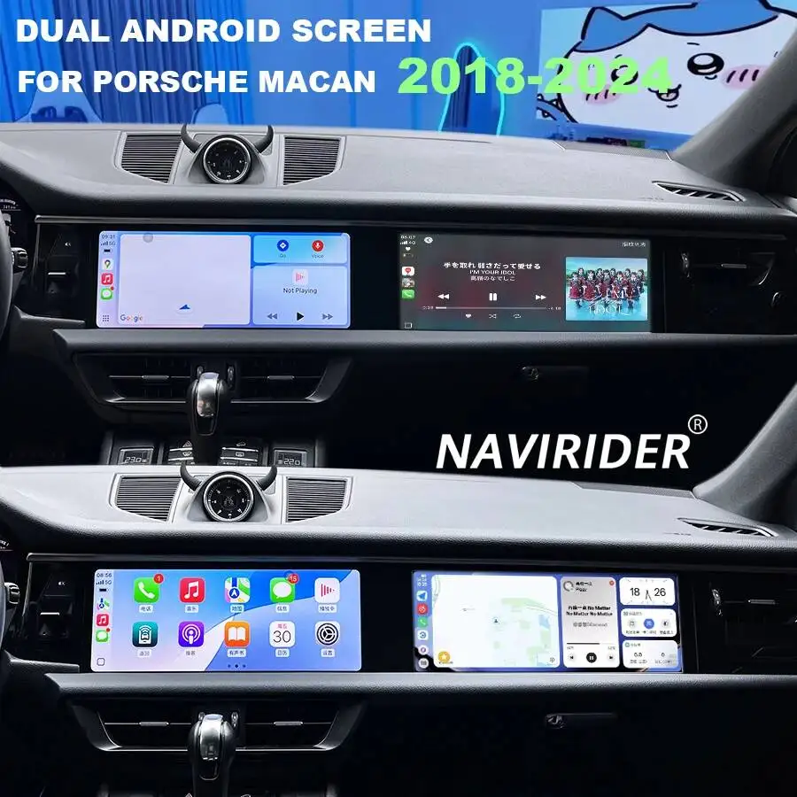 Android 15 Head Unit, For Porsche MACAN 2018-2024 Dual Screen Multimedia Video Player Stereo GPS Navigation Car Radio Carplay
Android 15 Head Unit, For Porsche MACAN 2018-2024 Dual Screen Multimedia Video Player Stereo GPS Navigation Car Radio Carplay