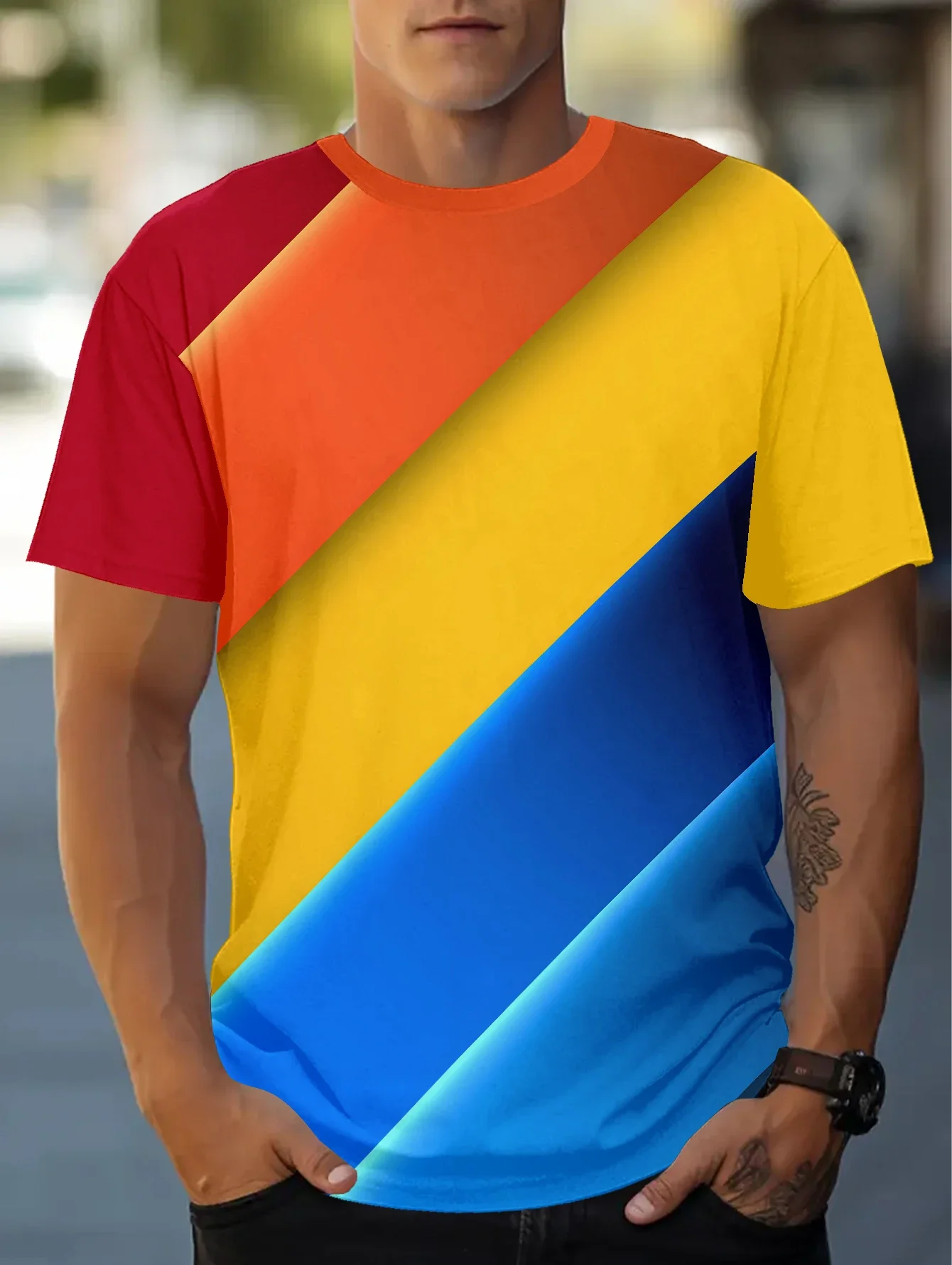 2024 New Fashion Patchwork Printed T-Shirt Loose Comfortable Fashion Short Sleeves Handsome Casual Multi-Element Clothing
2024 New Fashion Patchwork Printed T-Shirt Loose Comfortable Fashion Short Sleeves Handsome Casual Multi-Element Clothing