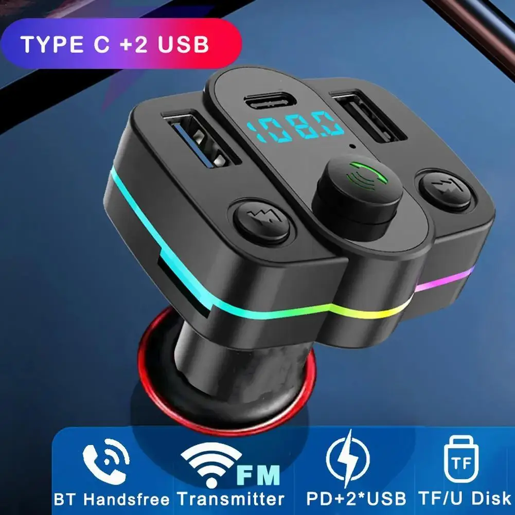 Car Charger Fast Charging Bluetooth Mp3 Player Hands-free PD/QC3.0 M42/ M39/ M45 Button Style With Ambient Light
Car Charger Fast Charging Bluetooth Mp3 Player Hands-free PD/QC3.0 M42/ M39/ M45 Button Style With Ambient Light