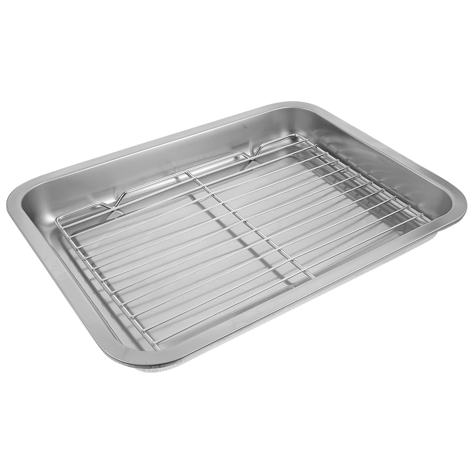 Stainless Steel Drain Rack Set Thickened Base Oil Pan Bread Cooling Grid Baking Tray Kitchen Gadget Long Life Easy Clean Multi
Stainless Steel Drain Rack Set Thickened Base Oil Pan Bread Cooling Grid Baking Tray Kitchen Gadget Long Life Easy Clean Multi