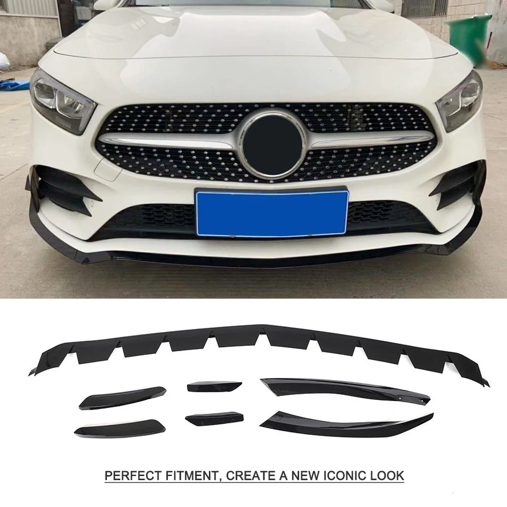 Front Bumper Lip Spoiler Air Vent Trim Cover For Mercedes-Benz A Class W177 Sport A200 A35 A45 AMG 2019 PP Glossy Black Canards
Front Bumper Lip Spoiler Air Vent Trim Cover For Mercedes-Benz A Class W177 Sport A200 A35 A45 AMG 2019 PP Glossy Black Canards