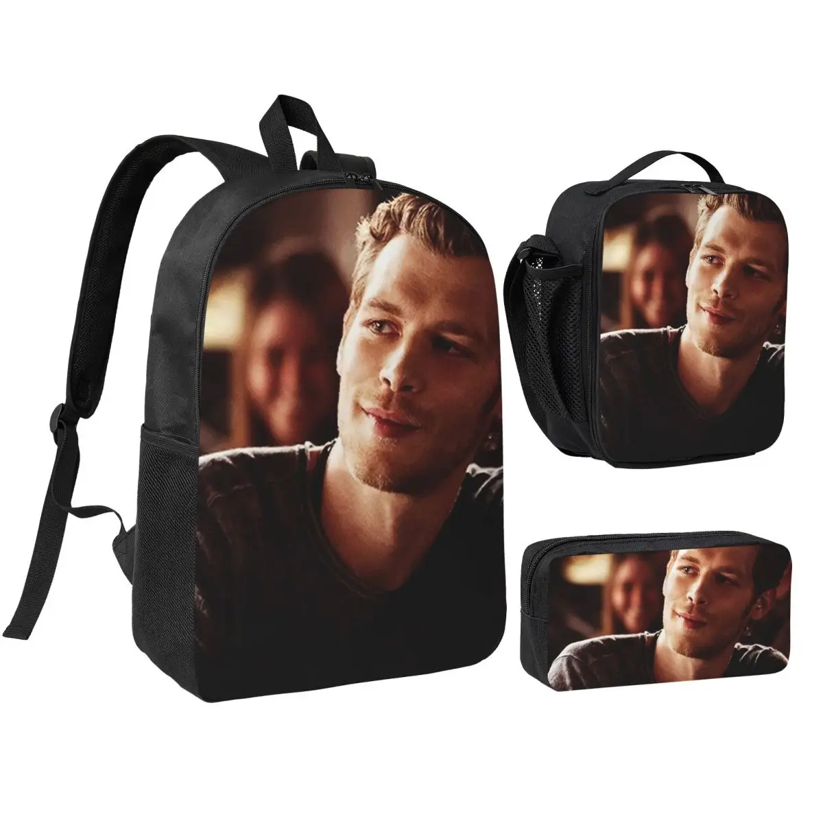 Klaus Mikaelson Backpack Boys Girls BookBag School Bag Shoulder Bags 3ps Insulated Lunch Bag Pencil Case
Klaus Mikaelson Backpack Boys Girls BookBag School Bag Shoulder Bags 3ps Insulated Lunch Bag Pencil Case