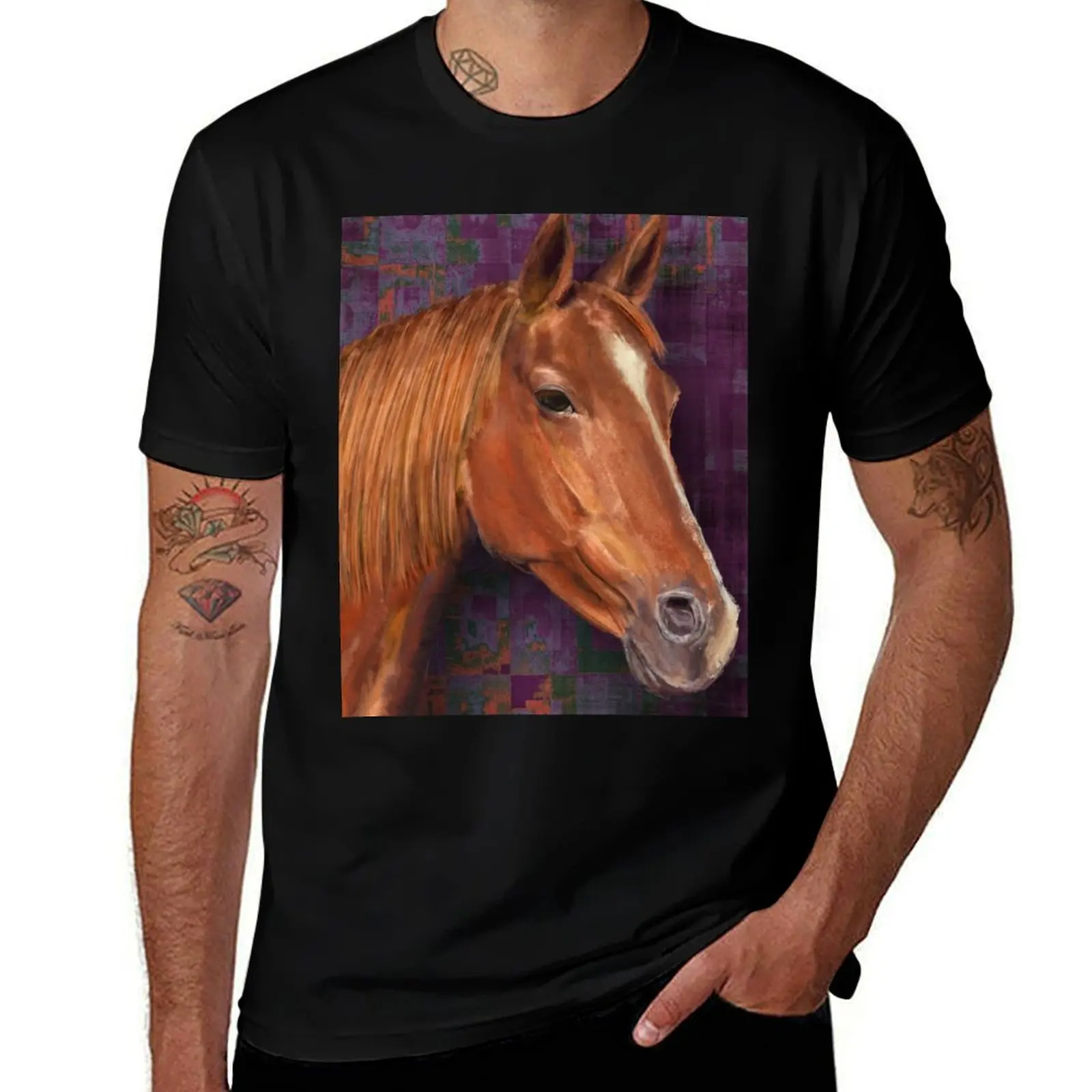 Brown Horse Painting T-Shirt Basic All Season Solid T-Shirt
Brown Horse Painting T-Shirt Basic All Season Solid T-Shirt