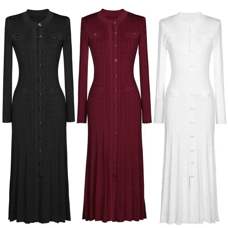 High Quality Women's Knitted Slim Fit Long Sleeve round Neck Dress Spring Autumn New Style Fashionable Women's Premium Dress
High Quality Women's Knitted Slim Fit Long Sleeve round Neck Dress Spring Autumn New Style Fashionable Women's Premium Dress
