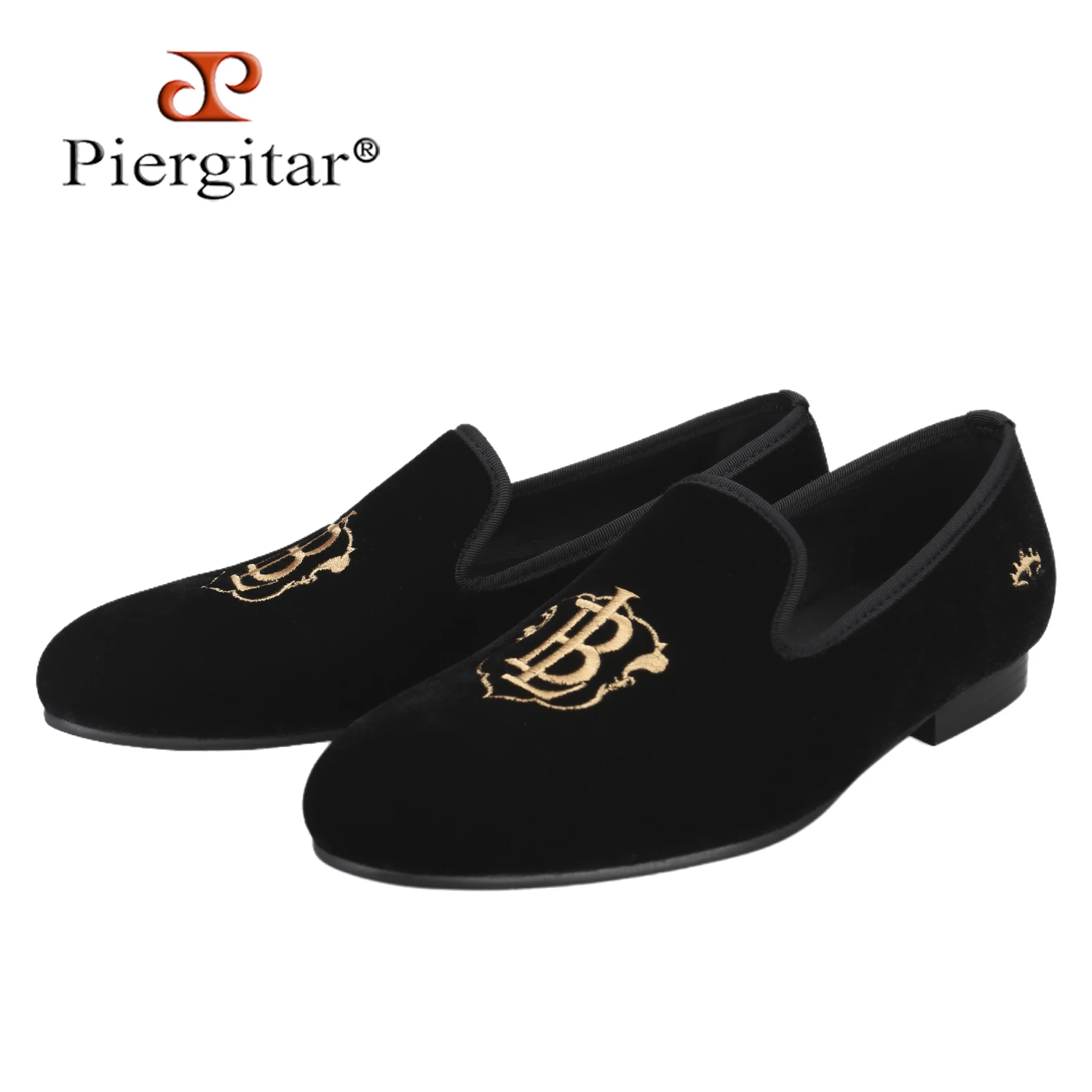 Piergitar British Classic Style Men's Velvet Loafers With "BL" Initial Embroidery Handmade Slip-On Slippers For Party/Prom Wear
Piergitar British Classic Style Men's Velvet Loafers With "BL" Initial Embroidery Handmade Slip-On Slippers For Party/Prom Wear