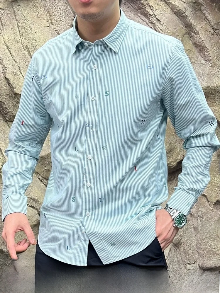 Мужские повседневные воротники-стойки Waed из чистого хлопка Long Sve с воротником-стойкой в полоску, легкие модные
Мужские повседневные воротники-стойки Waed из чистого хлопка Long Sve с воротником-стойкой в полоску, легкие модные