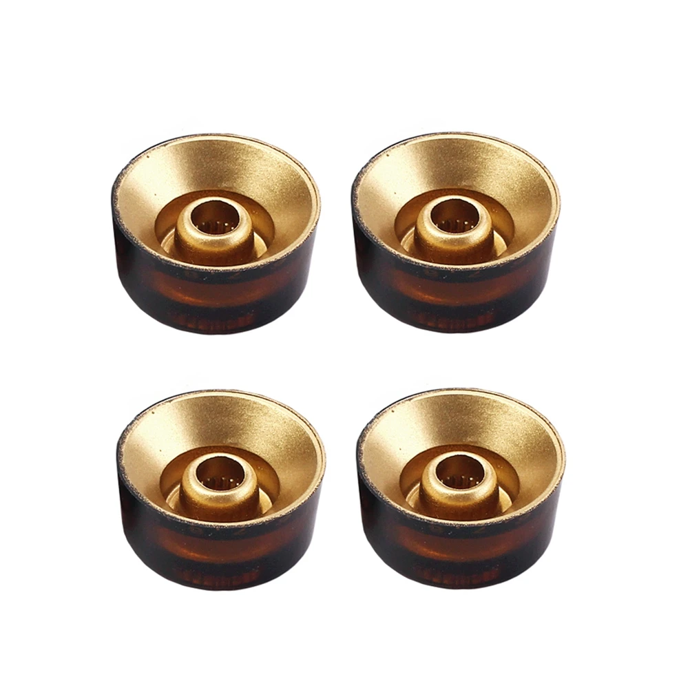 4 PCS/ Set Round Guitar Knobs Volume Tone Control Knobs Rotary Knobs for Style Electric Guitar Parts Replacement (Tea Color)
4 PCS/ Set Round Guitar Knobs Volume Tone Control Knobs Rotary Knobs for Style Electric Guitar Parts Replacement (Tea Color)