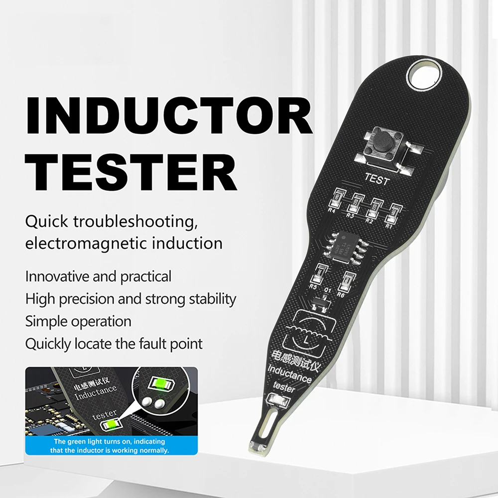 Inductance tester motherboard coil meter electromagnetic induction Checker rapid electromagnetic inductor detector repair tool
Inductance tester motherboard coil meter electromagnetic induction Checker rapid electromagnetic inductor detector repair tool