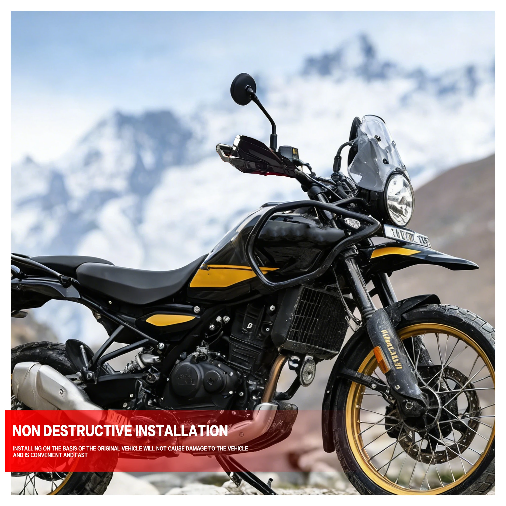 For Royal Enfield Himalayan Guerrilla 450 Motorcycle Himalayan450 Hand Guard Protector Aluminum Handguard Shield Guerrilla450
For Royal Enfield Himalayan Guerrilla 450 Motorcycle Himalayan450 Hand Guard Protector Aluminum Handguard Shield Guerrilla450